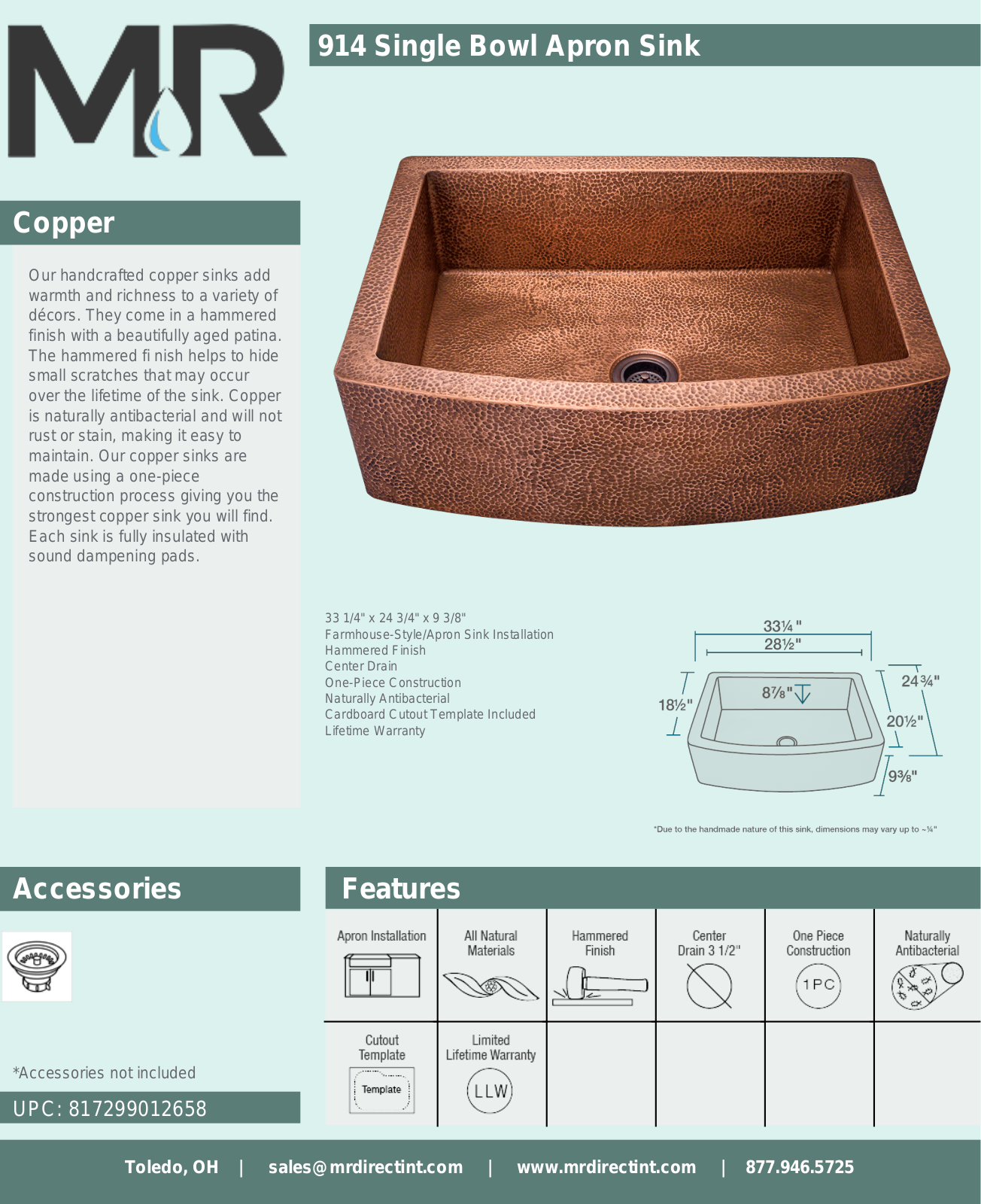 MR Direct MRDR1056 Specifications - ManualMachine.com