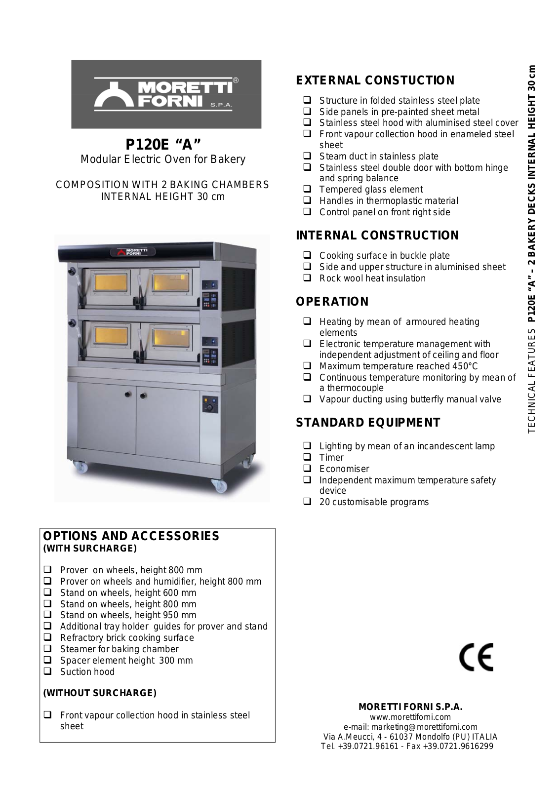 Moretti P120EA User Manual - ManualMachine.com