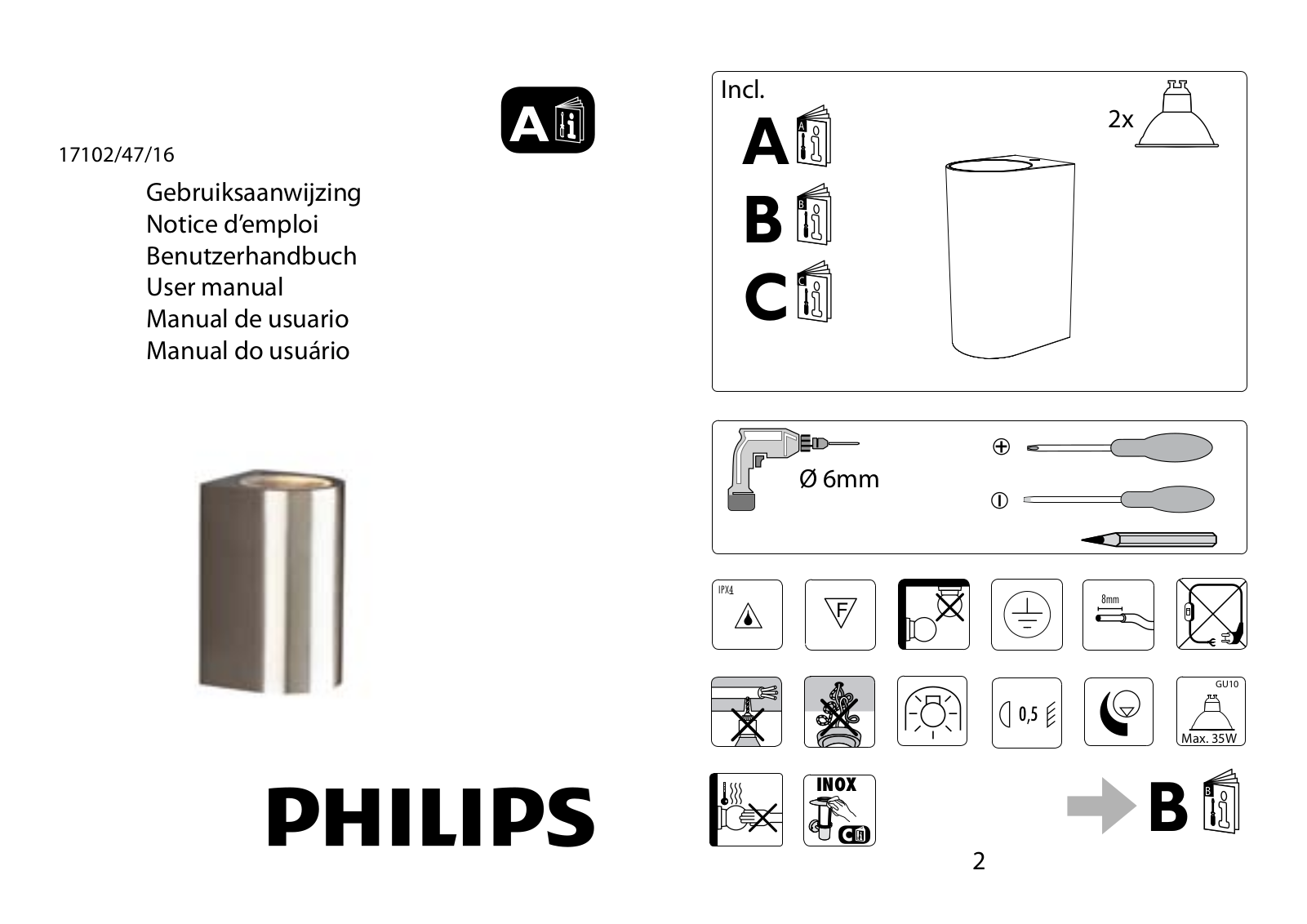 Philips 17102-47-16 User Manual