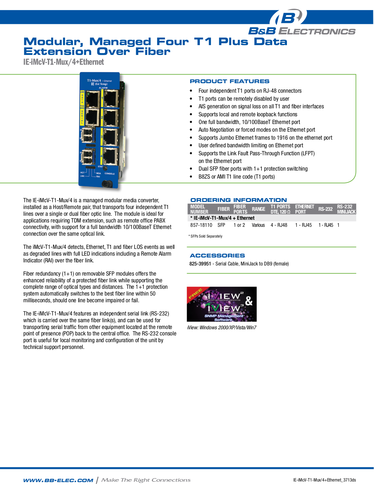 B&B Electronics 857-18110 Datasheet