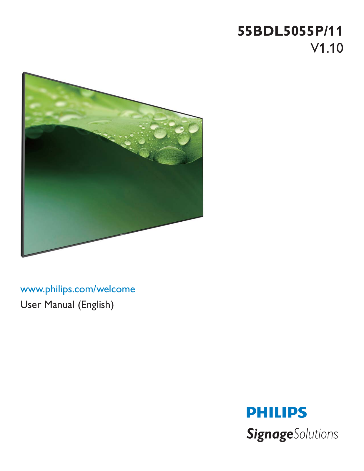 Philips 55BDL5055P User Guide