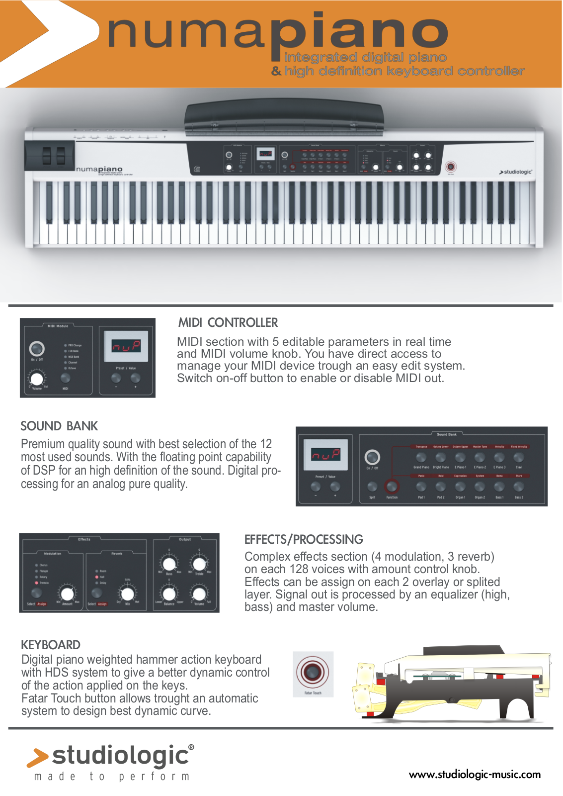 Studiologic Numa Piano User manual