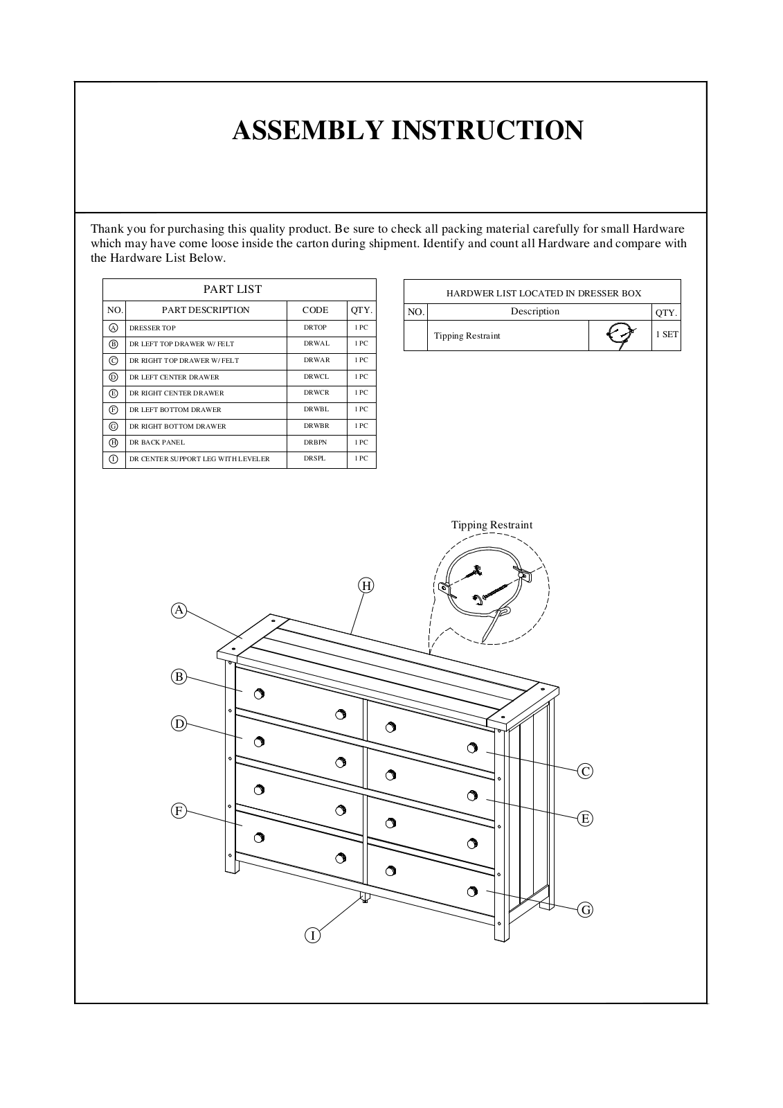 Lark Manor™ WRMG1920 Installation & Assembly - ManualMachine.com