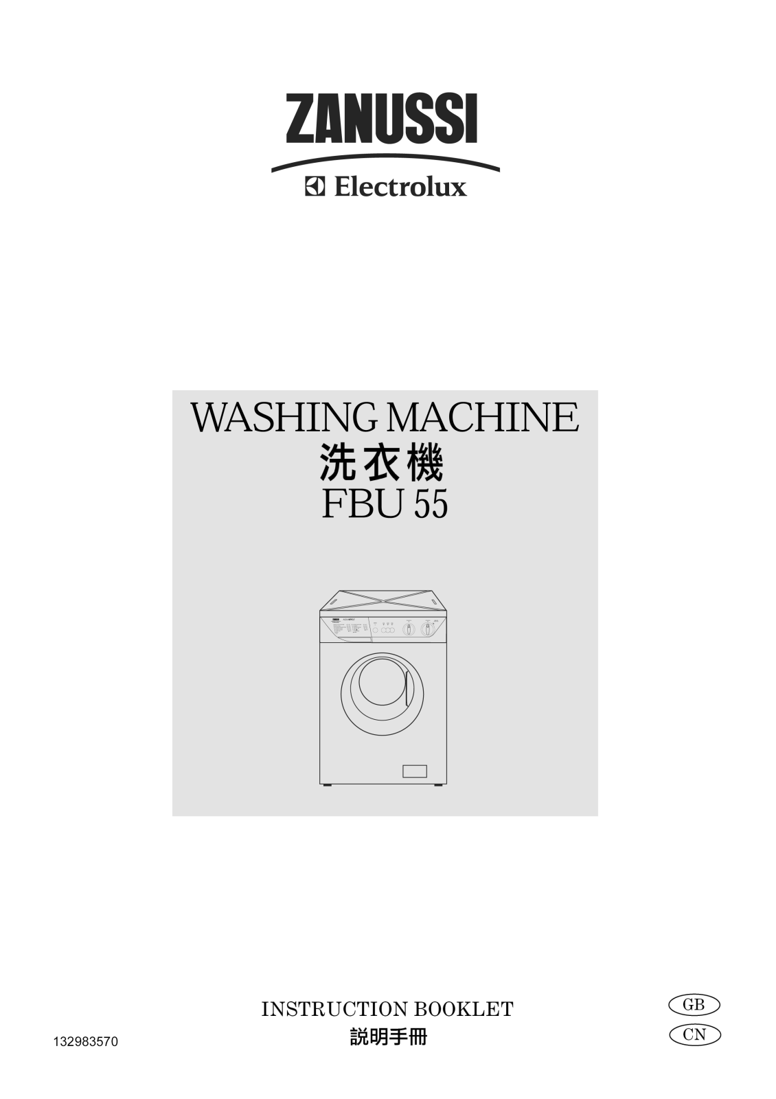 Zanussi FBU55 User Manual