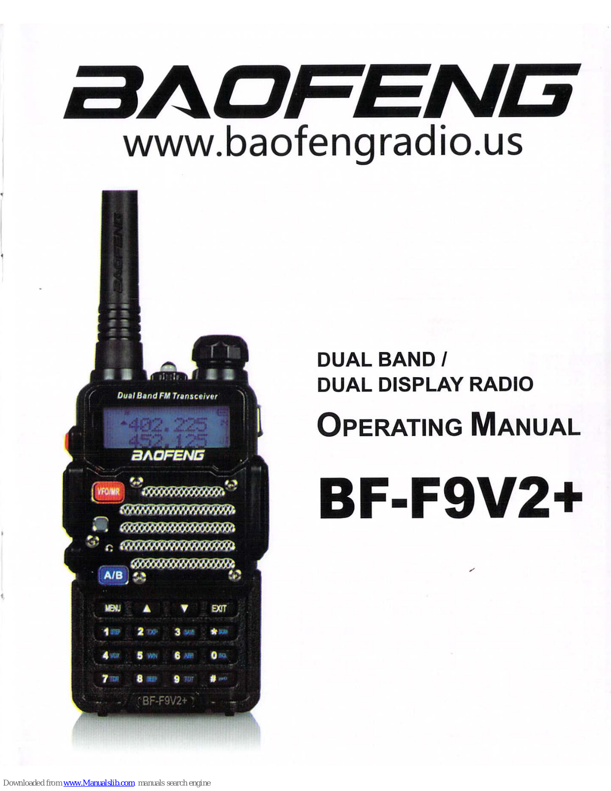 Baofeng BF-F9V2+ Operating Manual - ManualMachine.com