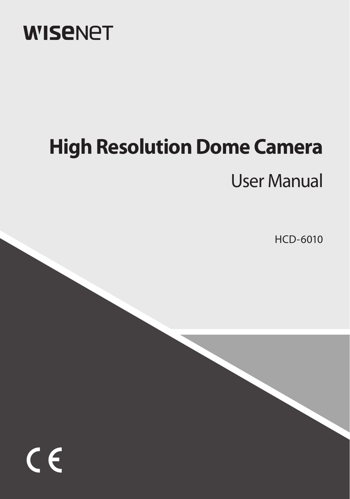 Wisenet HCD-6010 User Manual