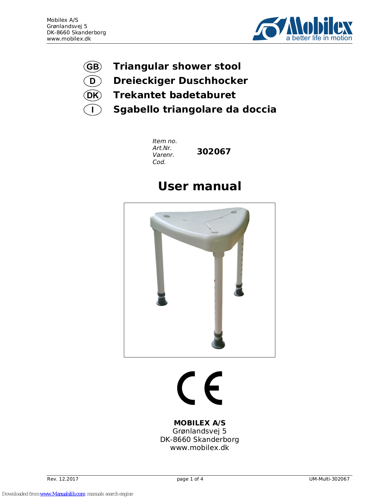 Mobilex 302067, 302069 User Manual - ManualMachine.com