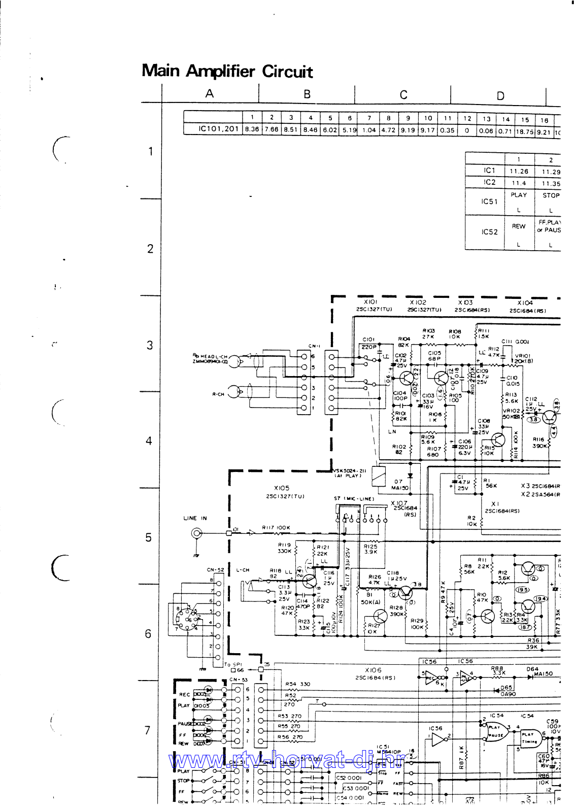 JVC KDA7C Schematic