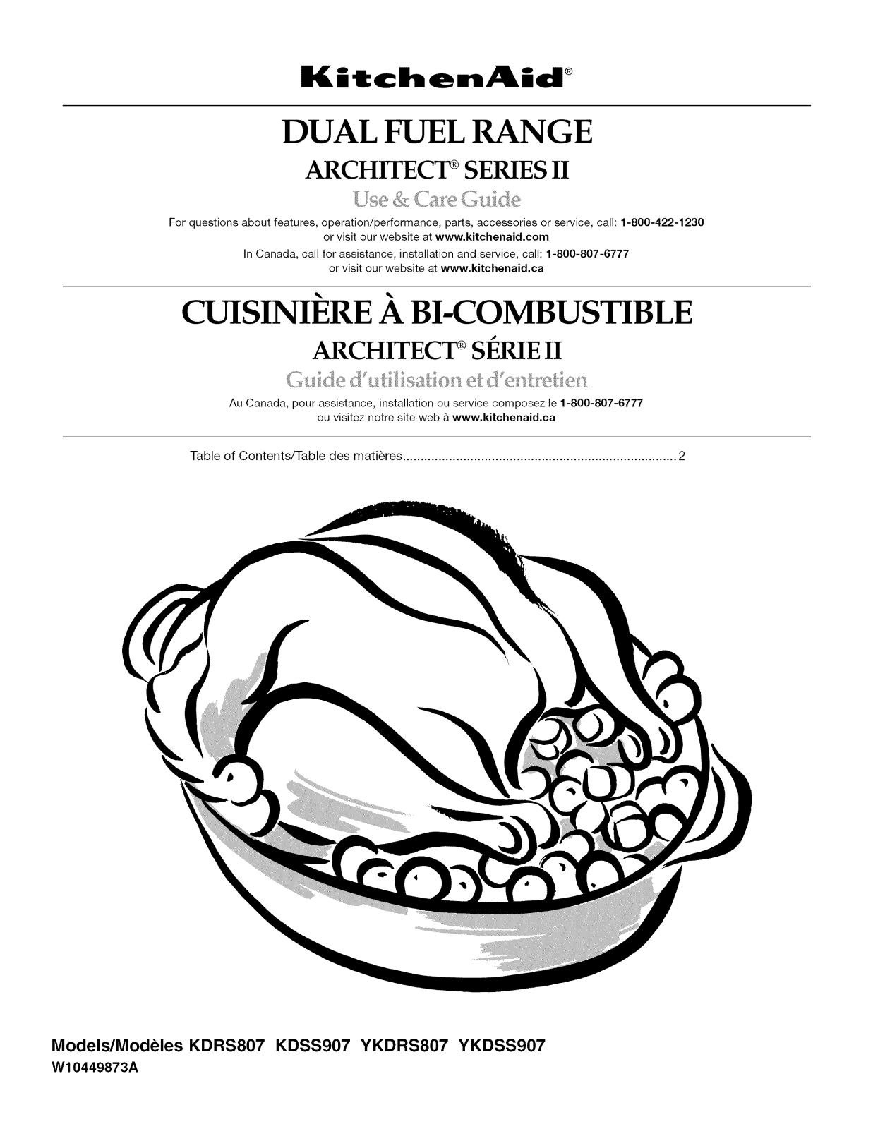 KitchenAid KDSS907XSP01, KDSS907SSS05, KDRS807XSP01, KDRS807SSS05 Owner’s Manual