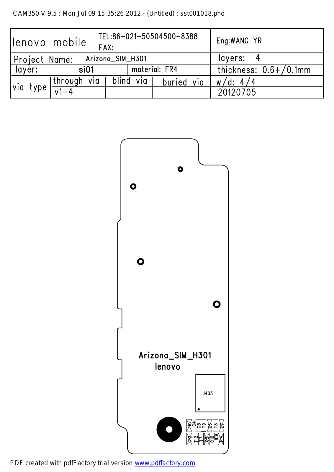 Lenovo S560 schematic diagram and service manual