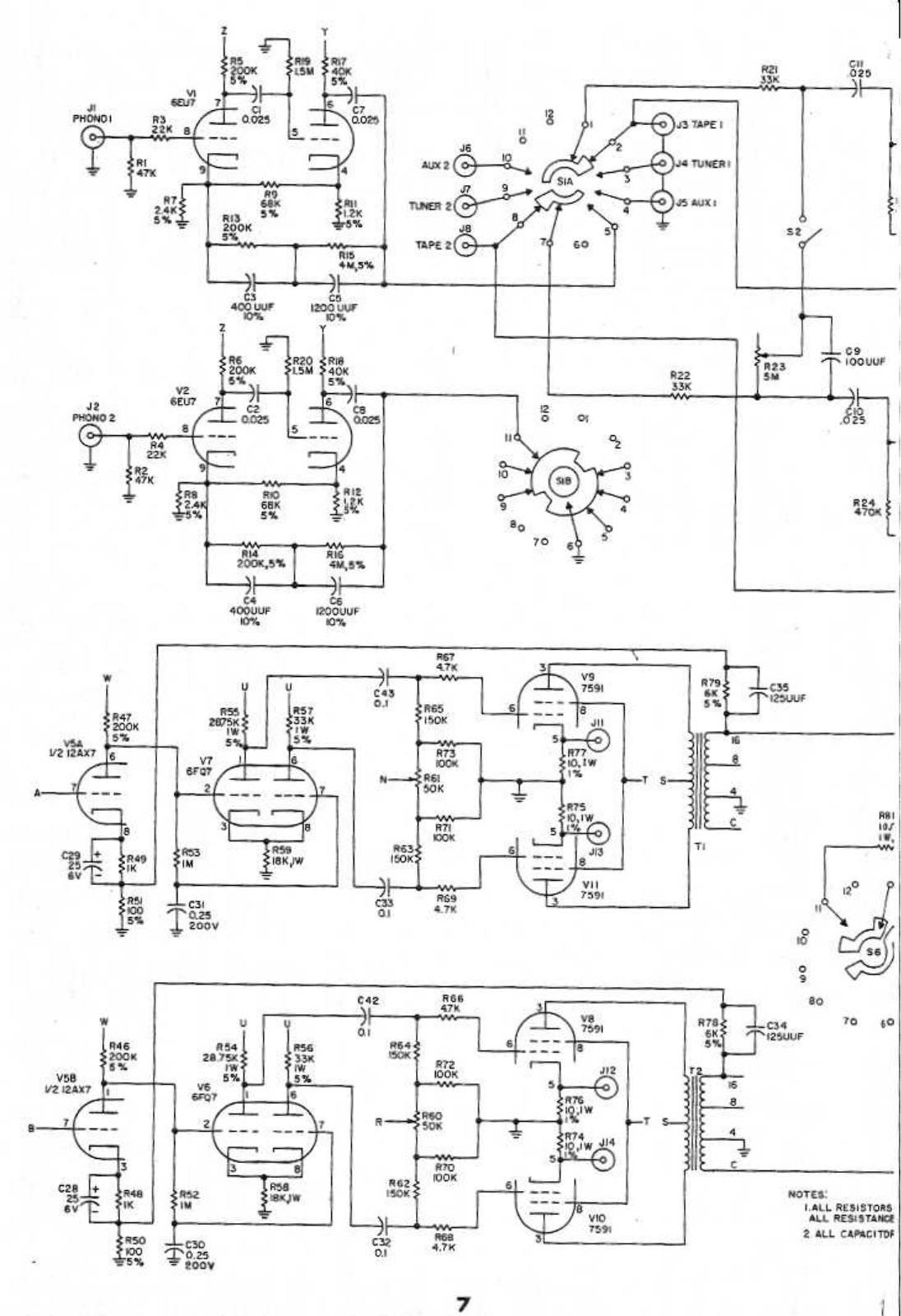 Eico 280S Schematic