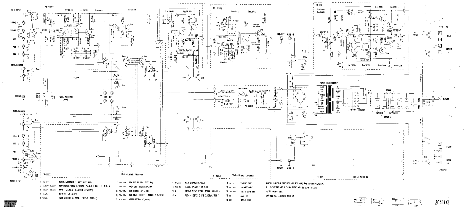 Luxman SQ-507-X Schematic