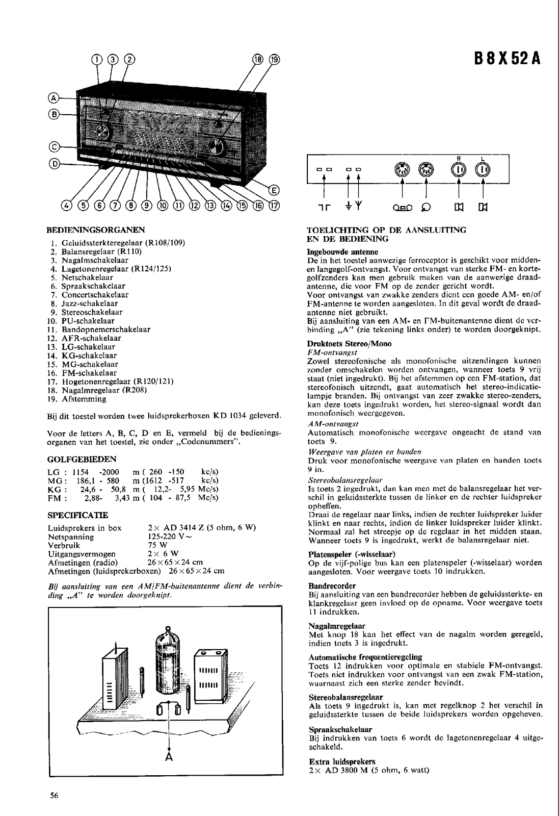 Philips B-8-X-52-A Service Manual