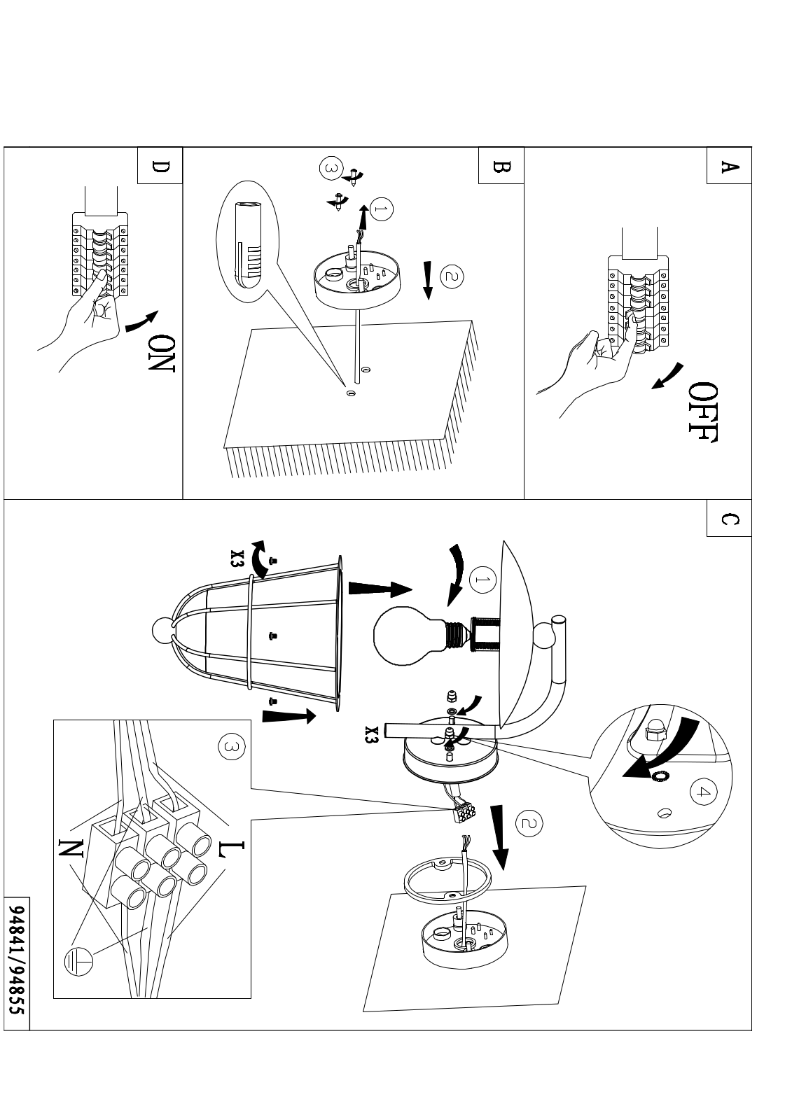 Eglo 94841 operation manual