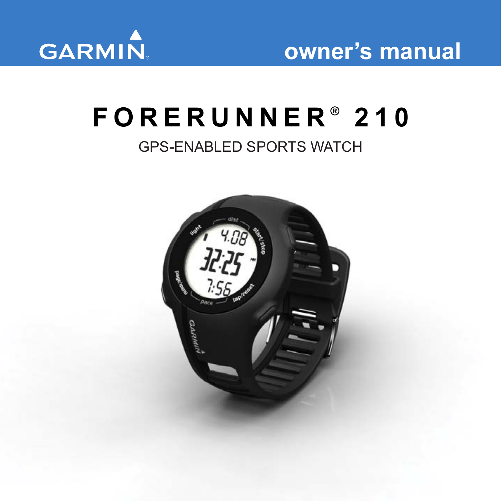 Garmin Forerunner 210, 190-01273-00 User Manual