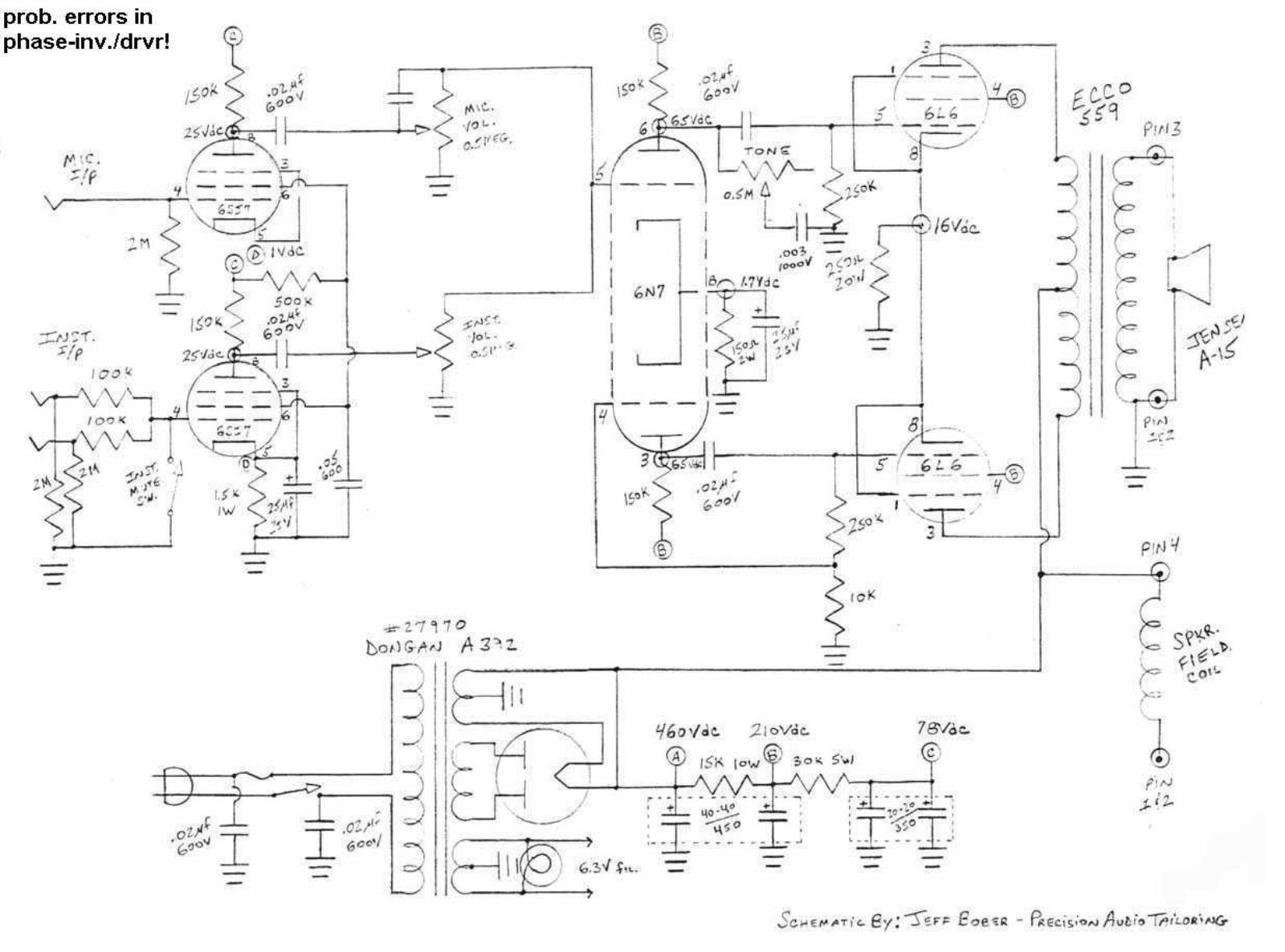 Fender 1946 schematic