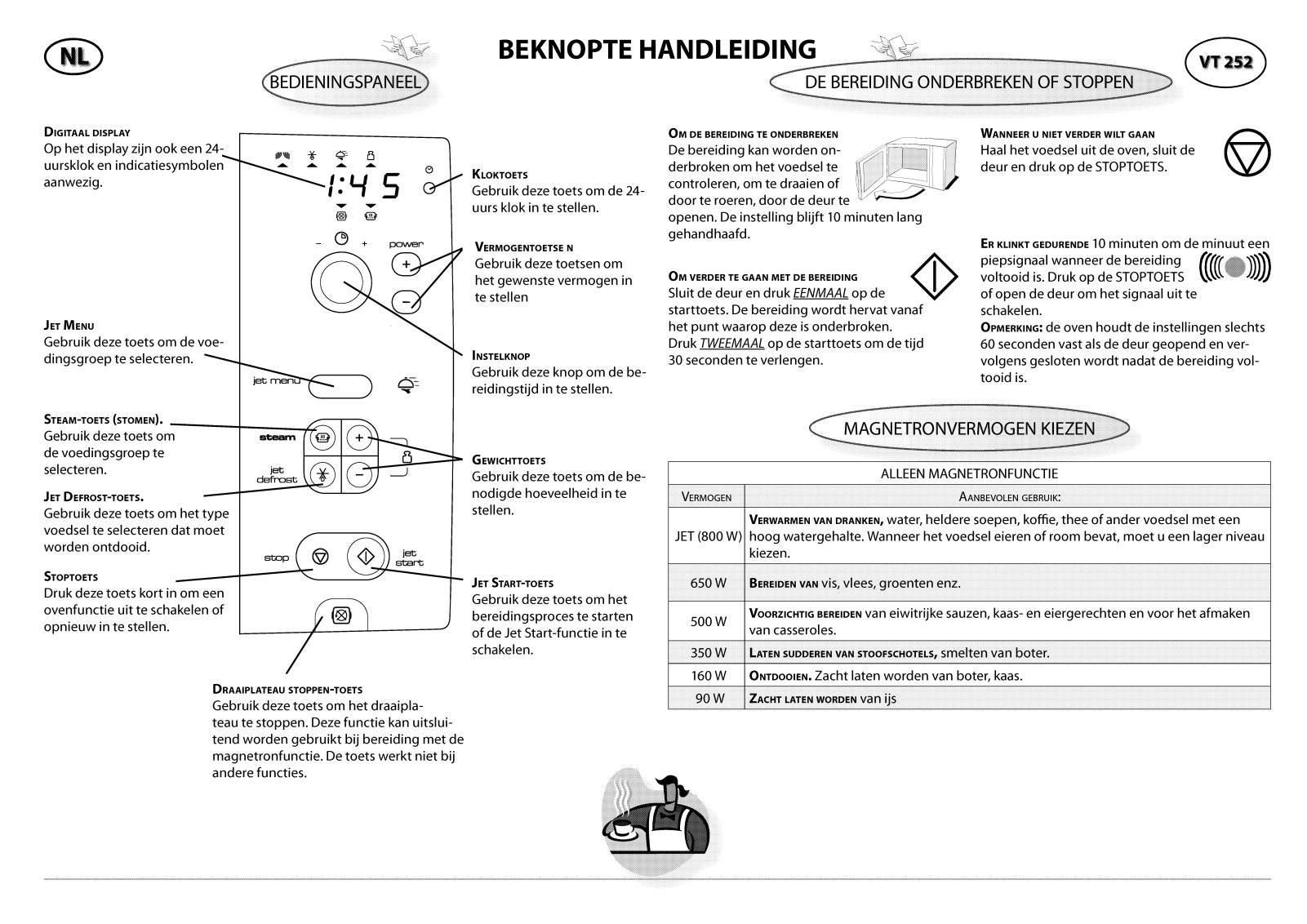 Whirlpool VT 252 / WH, VT 252 / SL INSTRUCTION FOR USE