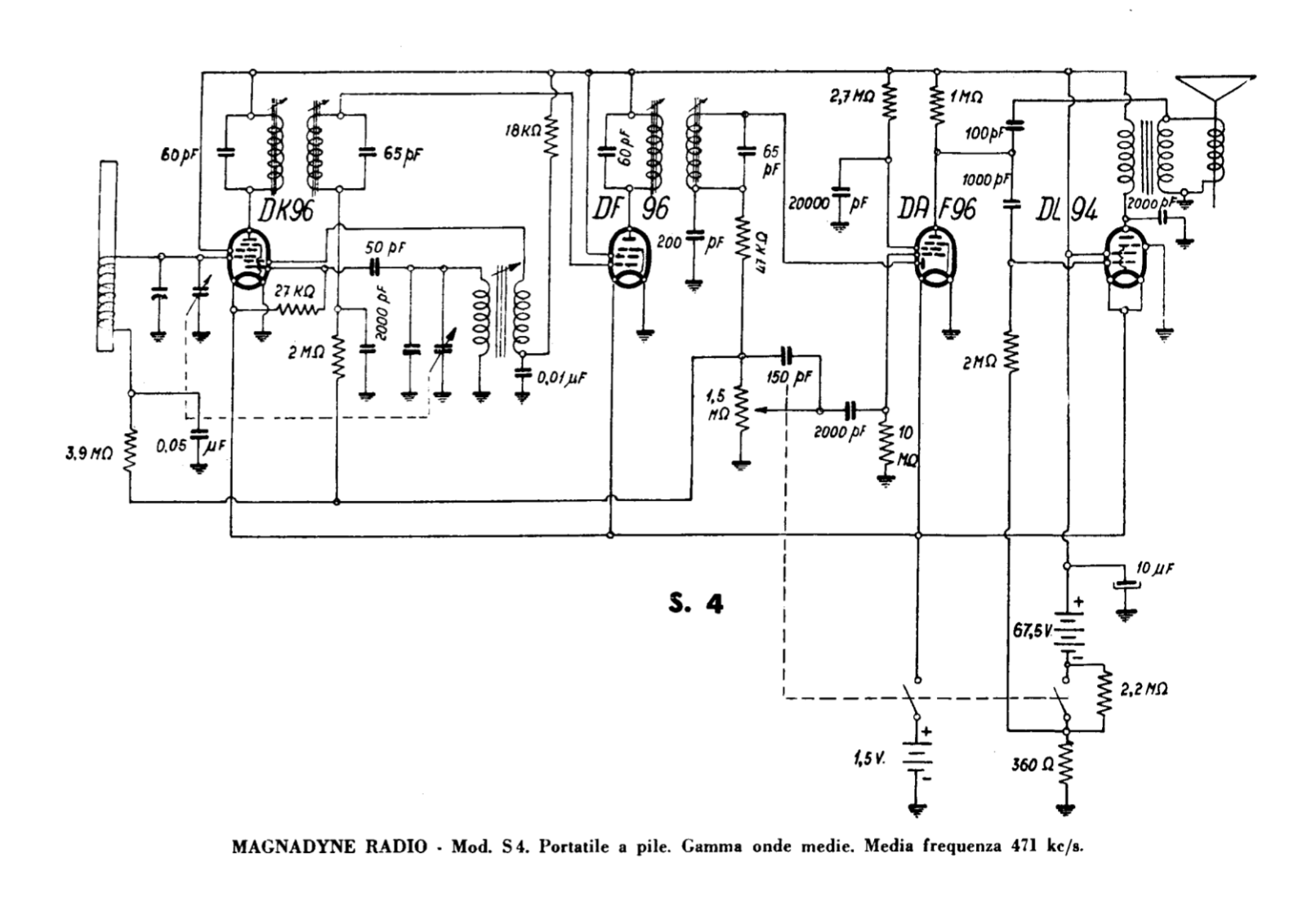 Magnadyne s4 schematic