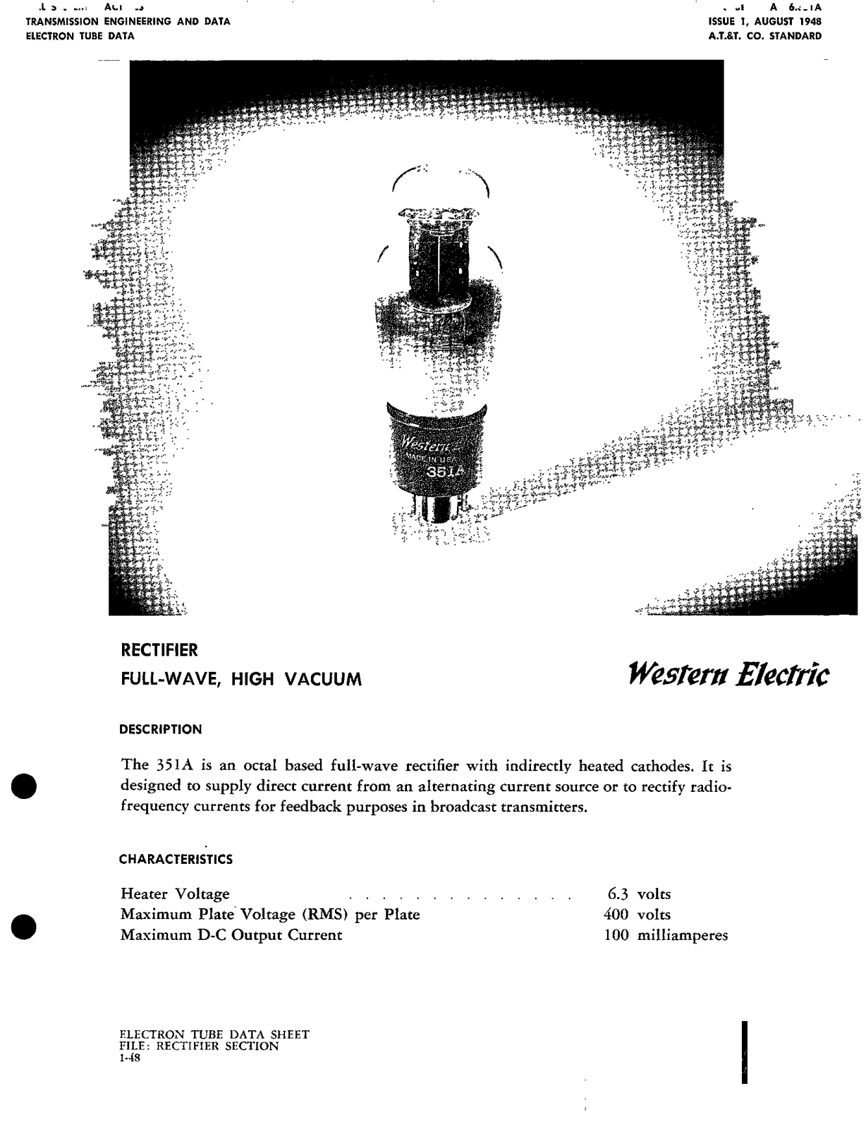 Western Electric 351-A Brochure