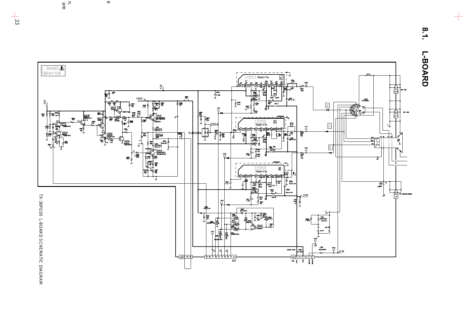 Panasonic TX-36PG50 Schematic