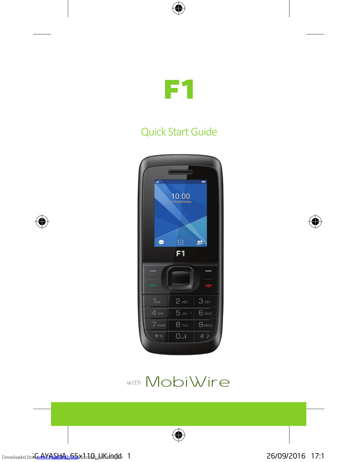 MOBIWIRE F1 Quick Start Manual - ManualMachine.com