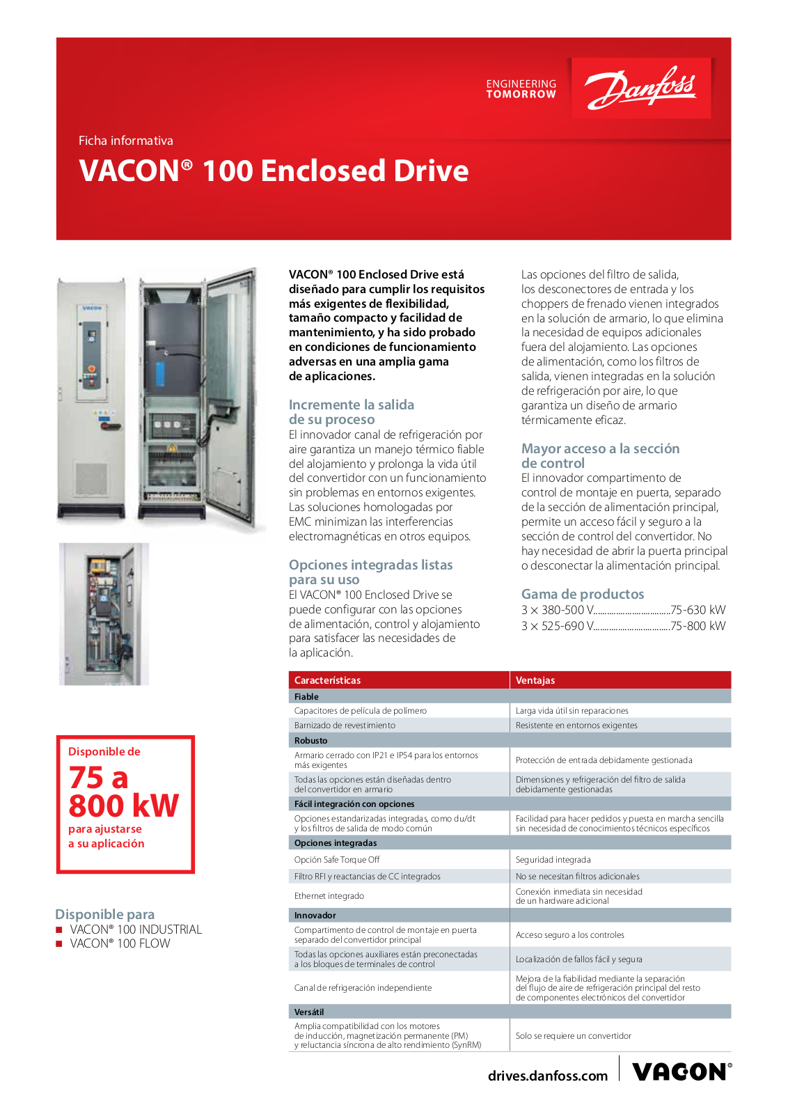 Danfoss VACON 100 Fact sheet