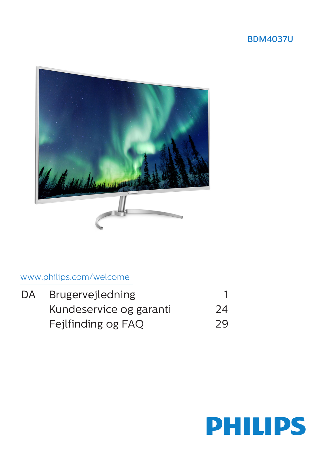 Philips BDM4037UW/93, BDM4037UW/00, BDM4037UW/75 user manual