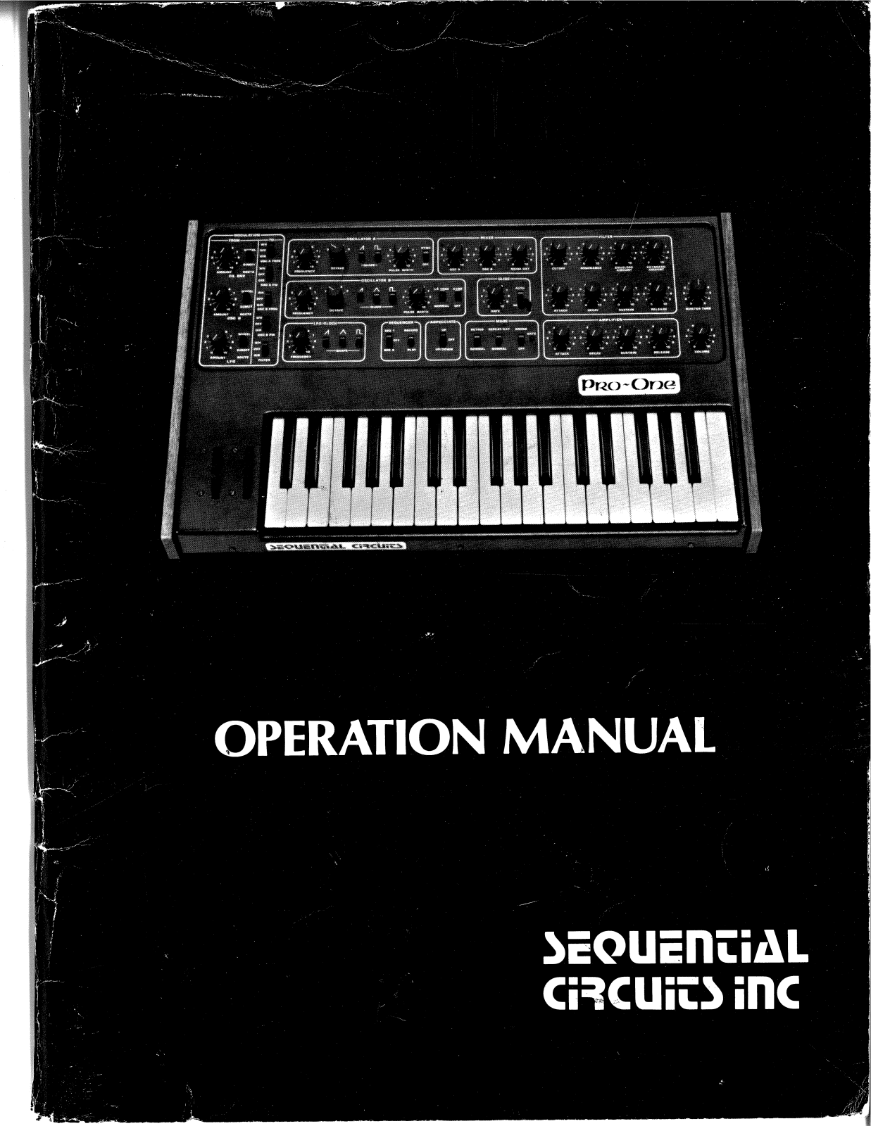 Sequential Circuits Pro-One Owner's Manual