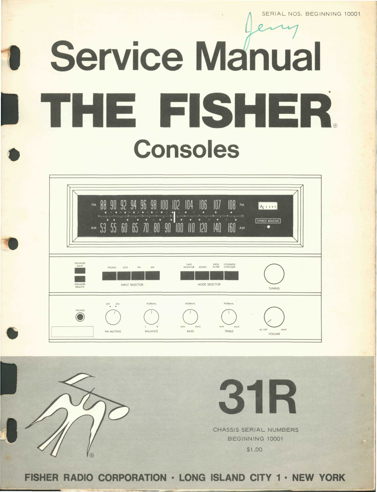 Fisher 31-R Service Manual