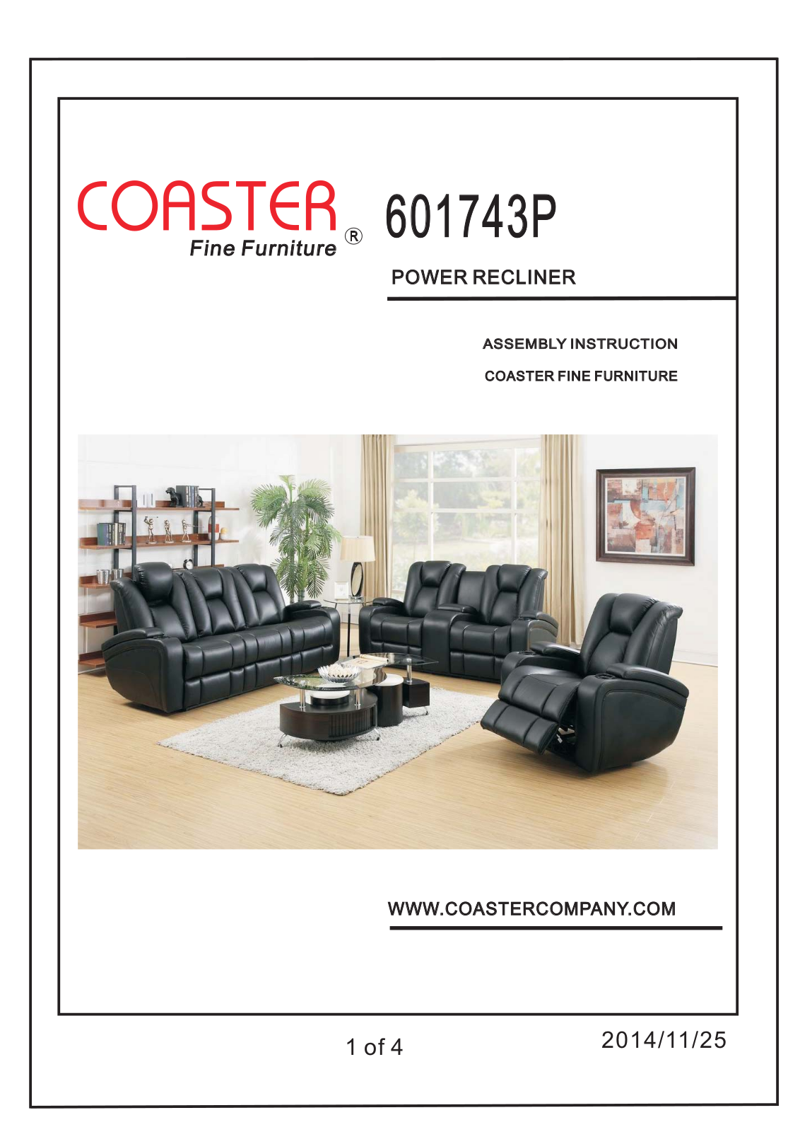 Coaster 601743P Assembly Guide - ManualMachine.com