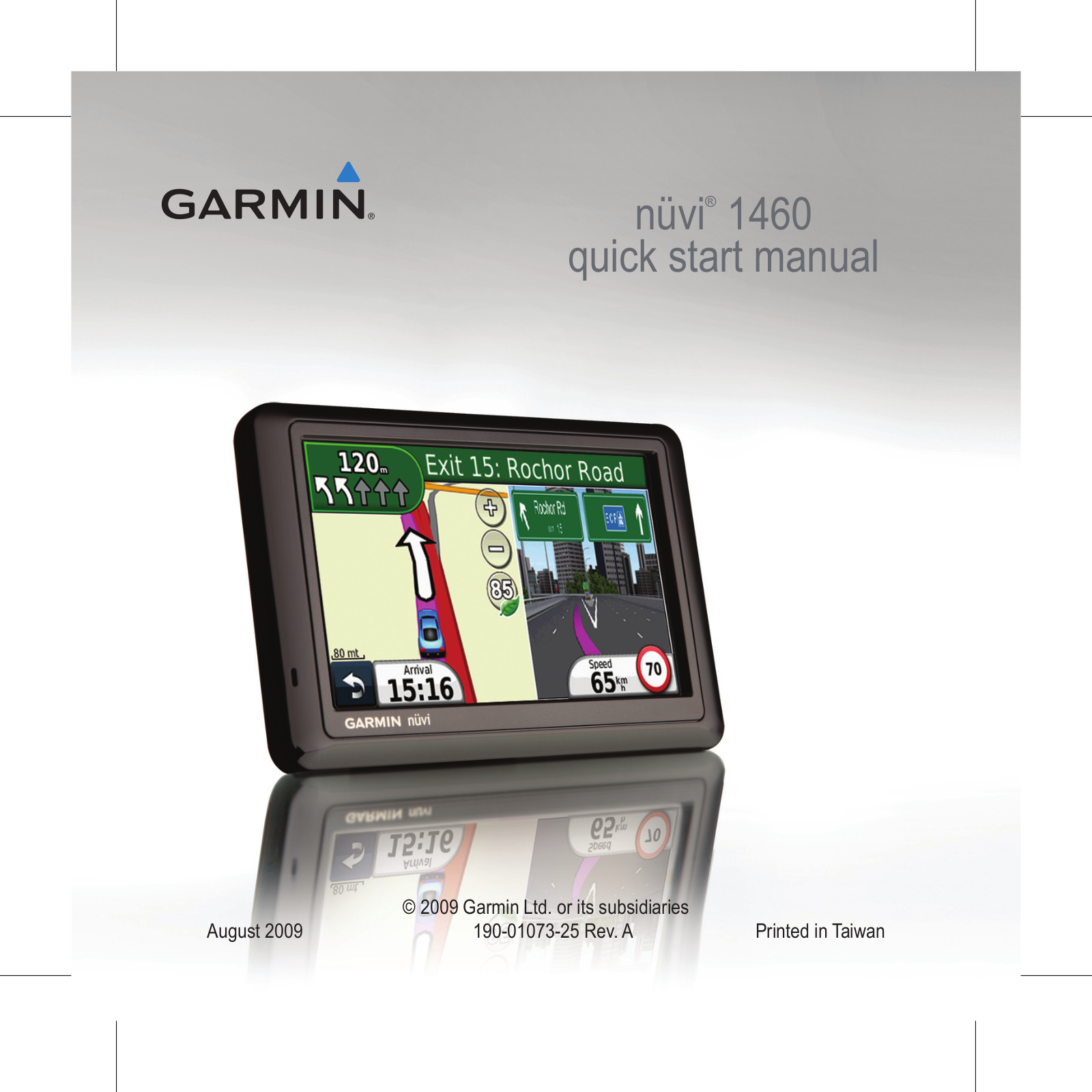 Garmin nuvi 1460 Quick Start Manual