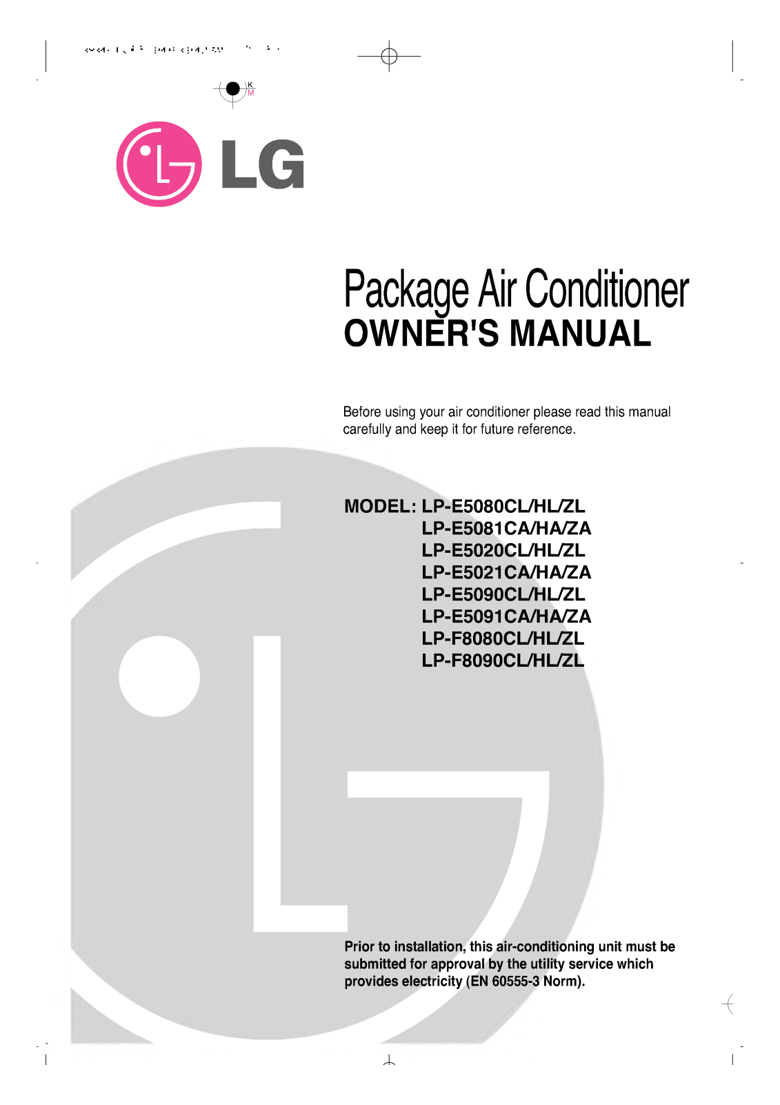 LG LP-E5080ZL, LP-E5081HA, LP-E5081CA, LP-E5081ZA User Manual