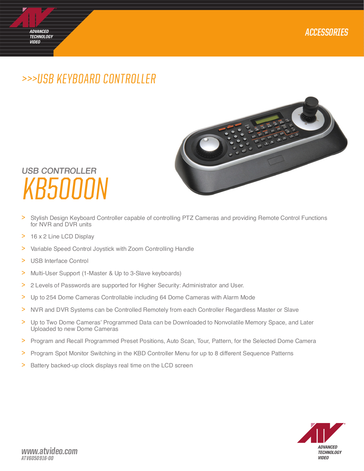 ATV KB5000N Specsheet