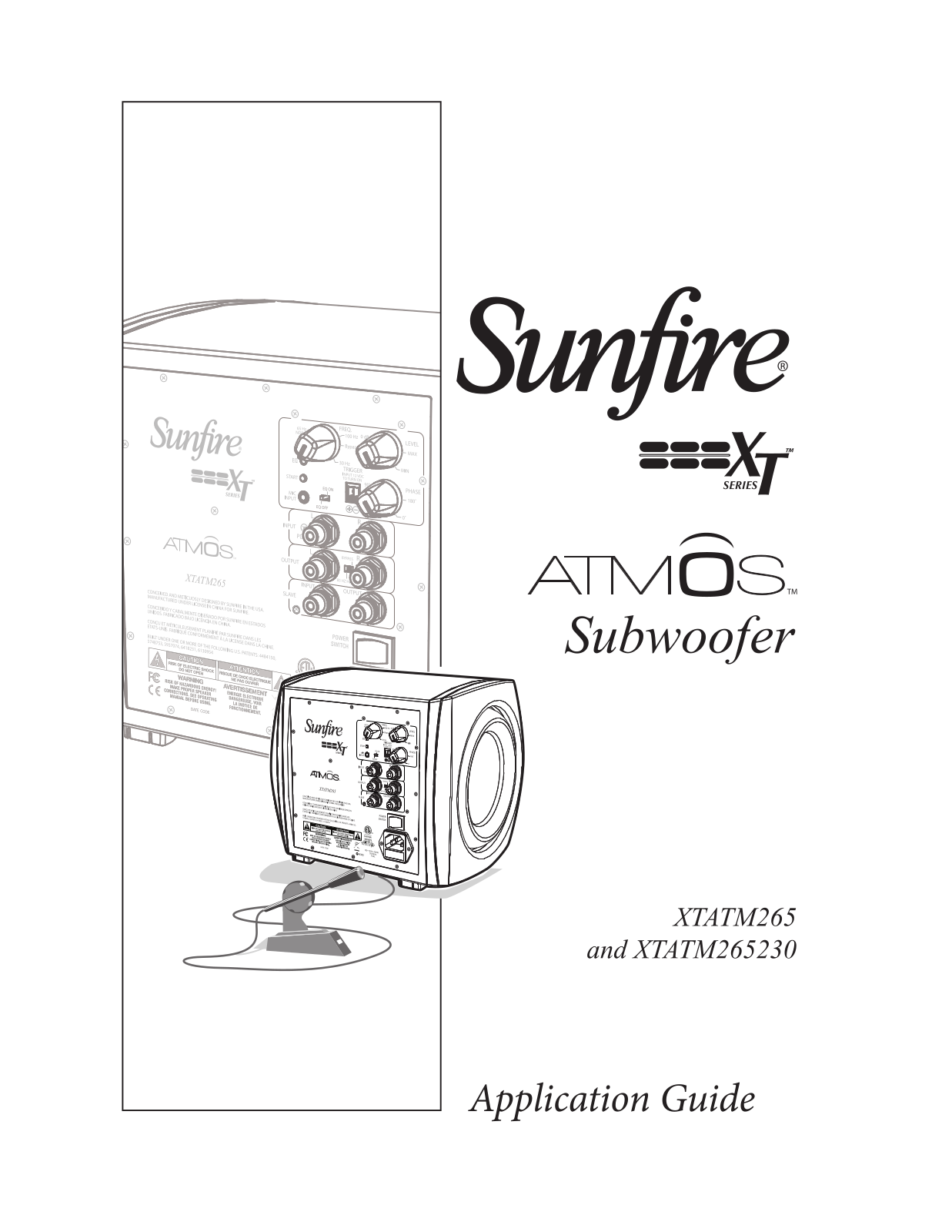 Sunfire XTATM265, XTATM265230 User Manual