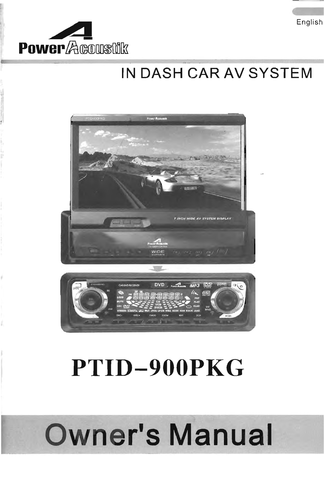 Power Acoustik PTID-900PKG Owners Manual