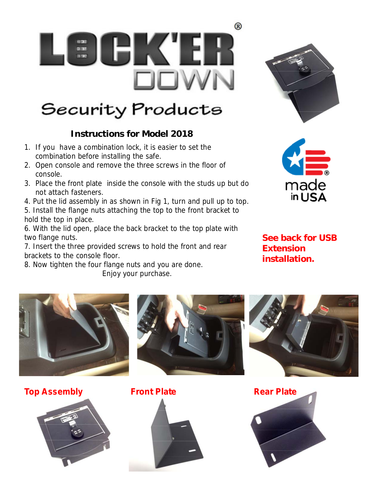 Lock'er Down LD 2018 User Manual - ManualMachine.com