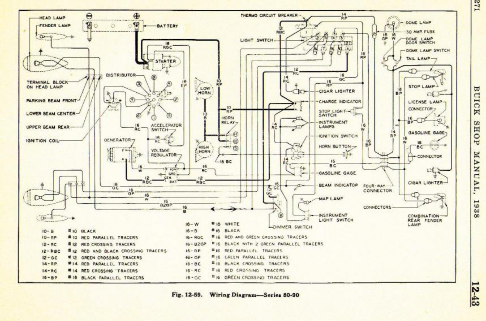 Buick Vehicles 1937   roadmaster schematic - ManualMachine.com