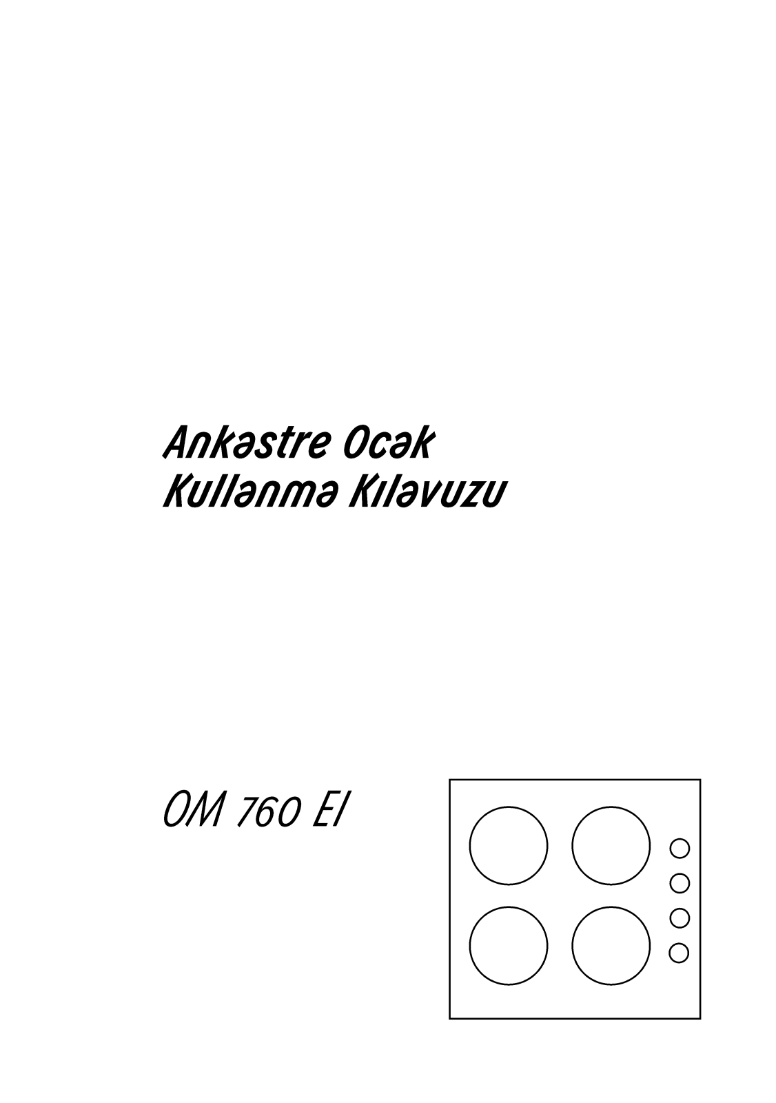 Arçelik OM760EI User manual