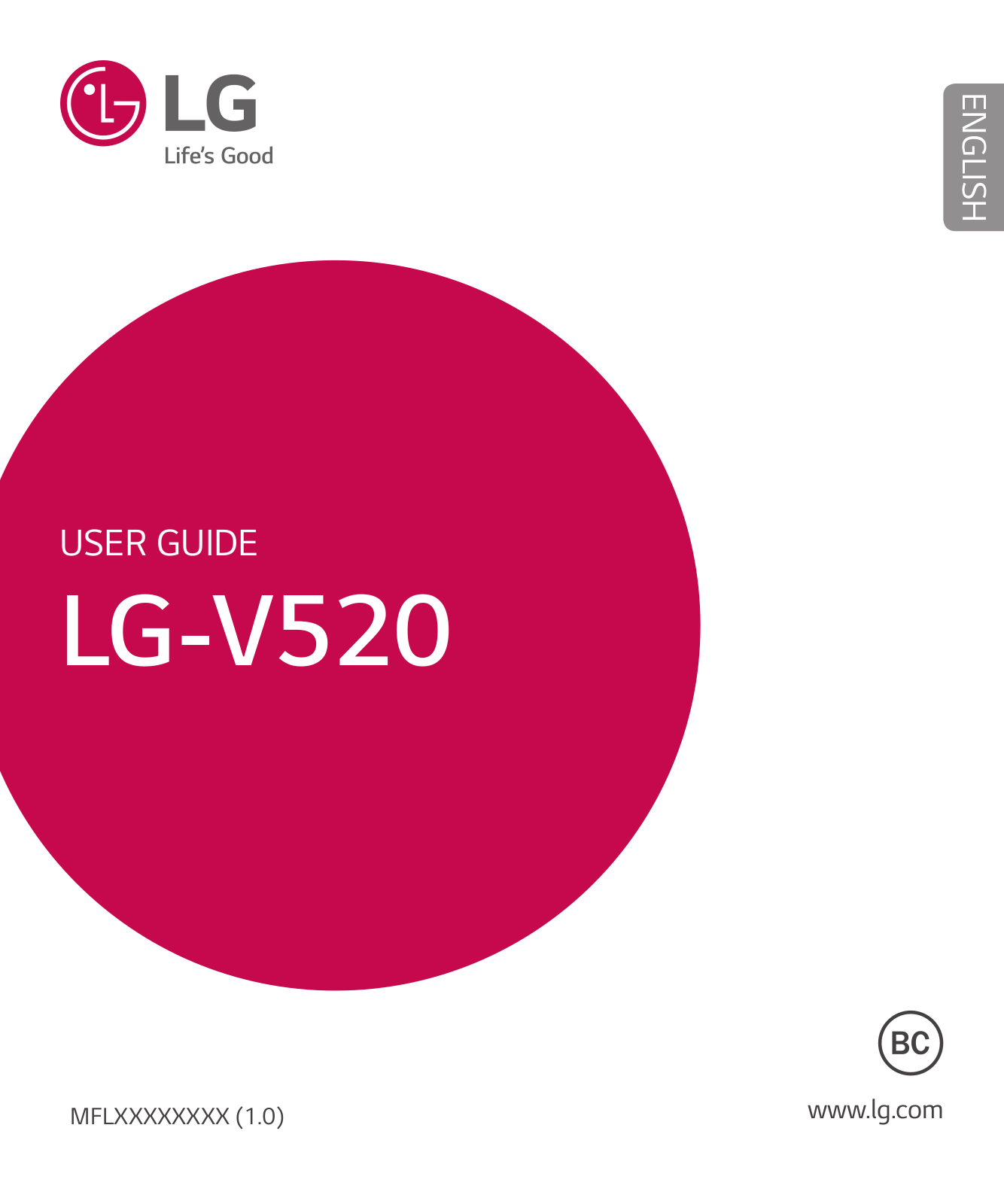 LG V520 Users manual