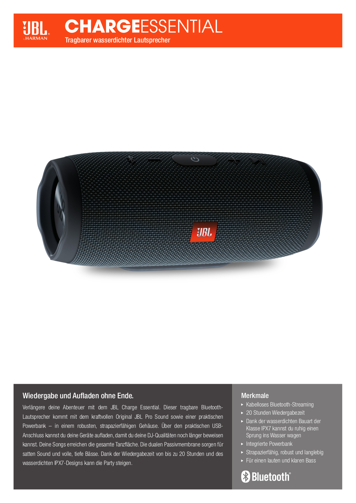 JBL Charge Essential User Manual