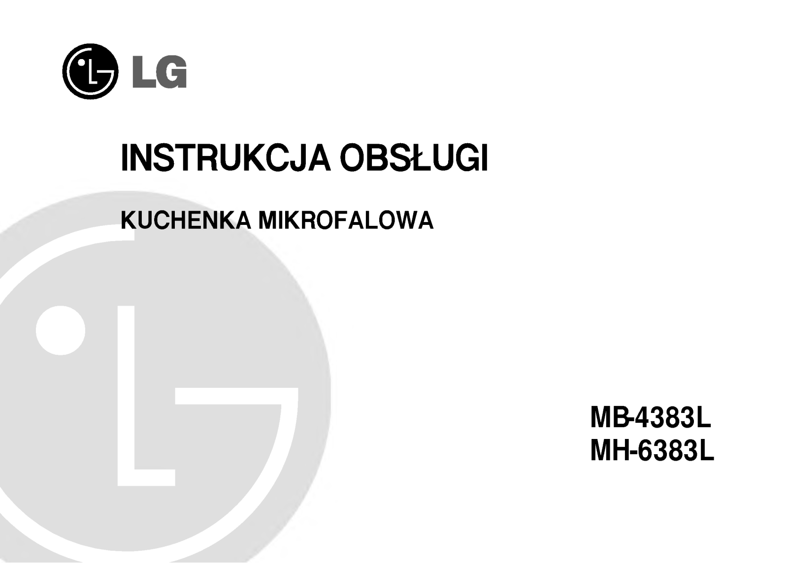 Lg MB-4383L, MB-6383L User Manual