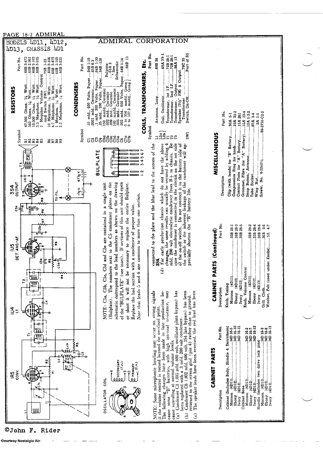 Admiral 4D12 Schematic - ManualMachine.com