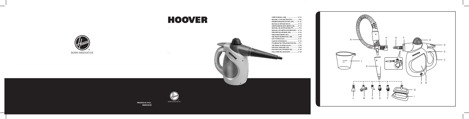 Hoover SteamJet Handy Pod User Manual