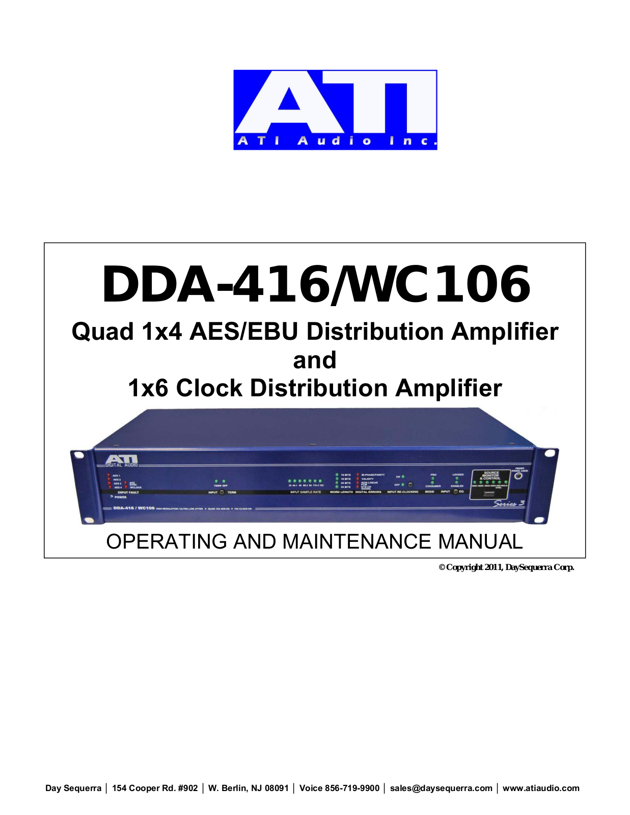 ATI DDA416-WC106 User Manual