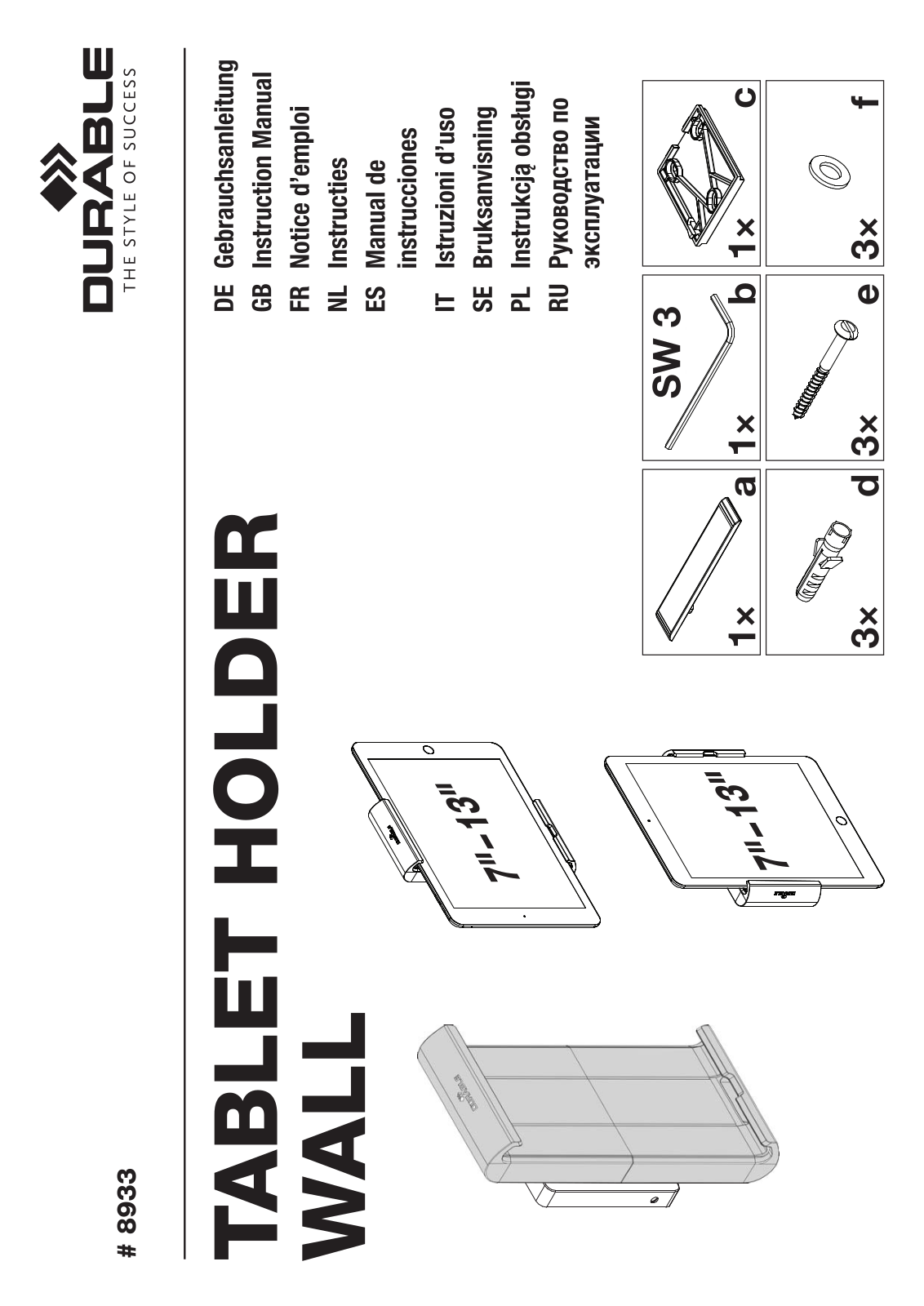 Durable 8933 Assembling instructions