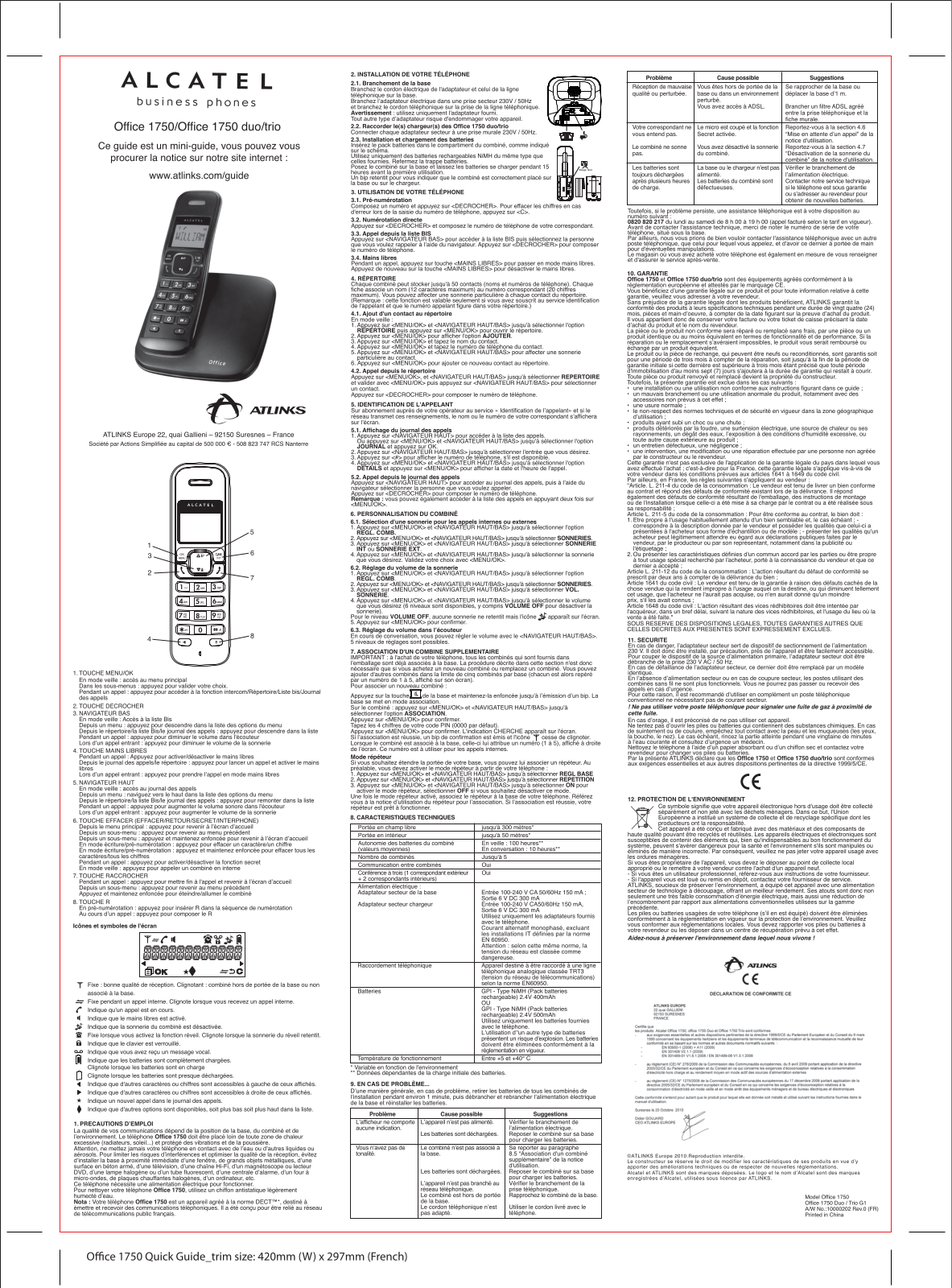 ALCATEL 1750 User Manual