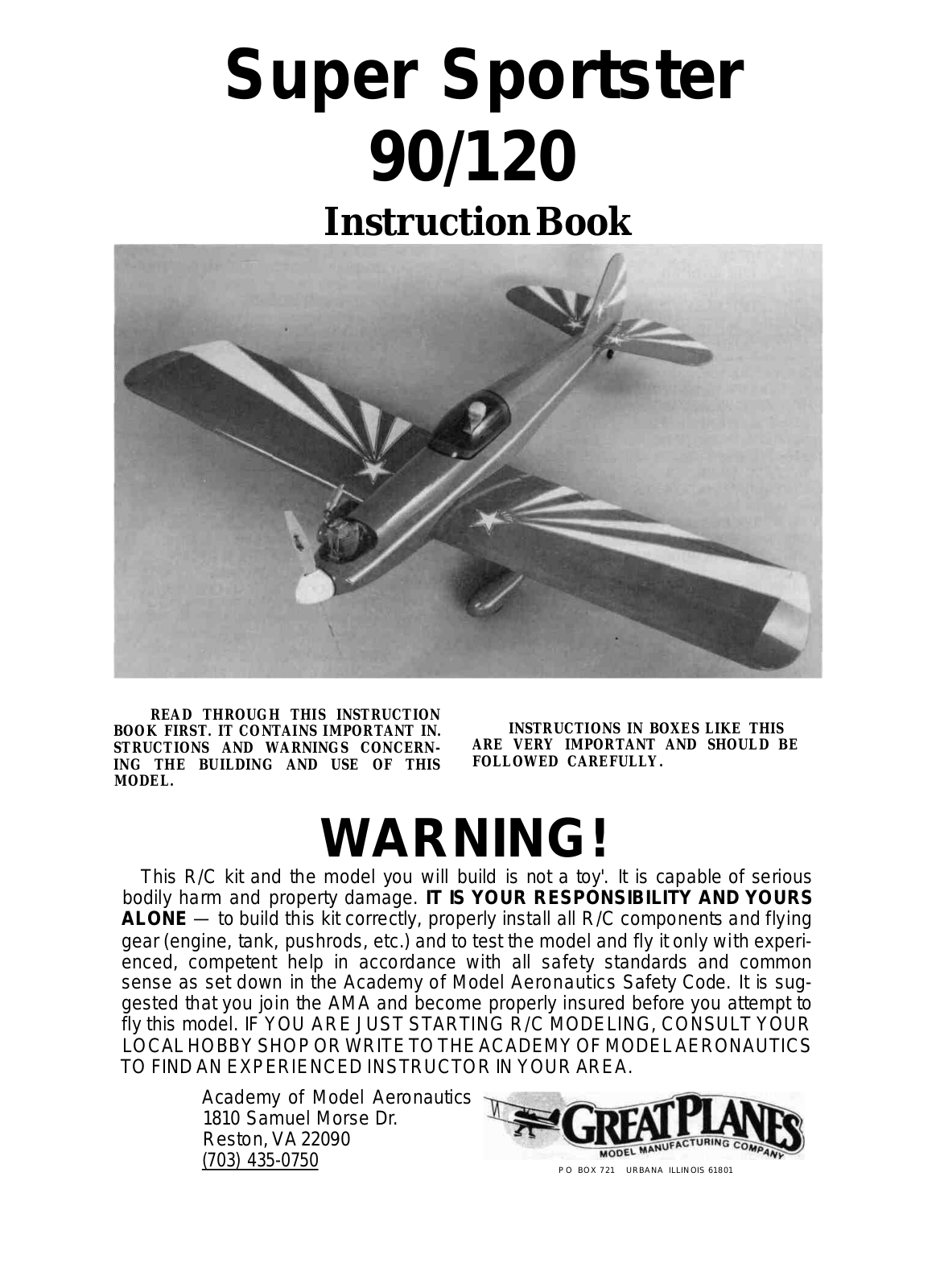 Great Planes GPMA0214 User Manual