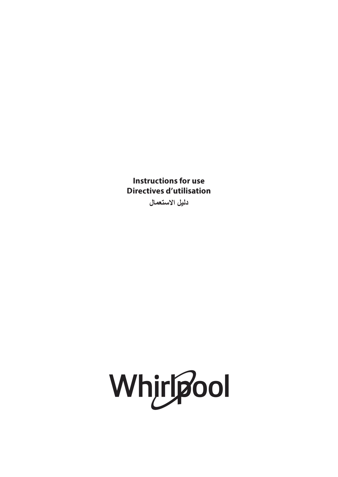 WHIRLPOOL SPIW409A1 User Manual