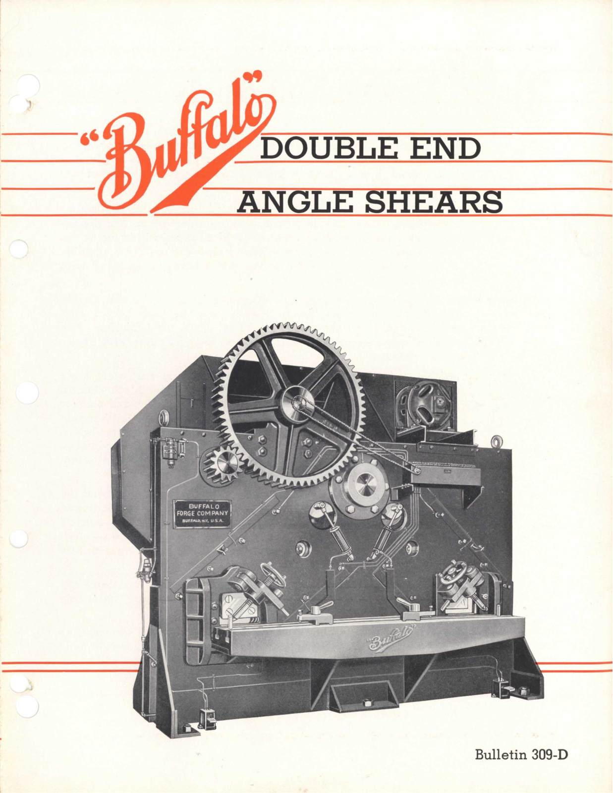 Buffalo Forge Double End Angle Shears - Bulletin 309-D Shear - ManualMachine.com