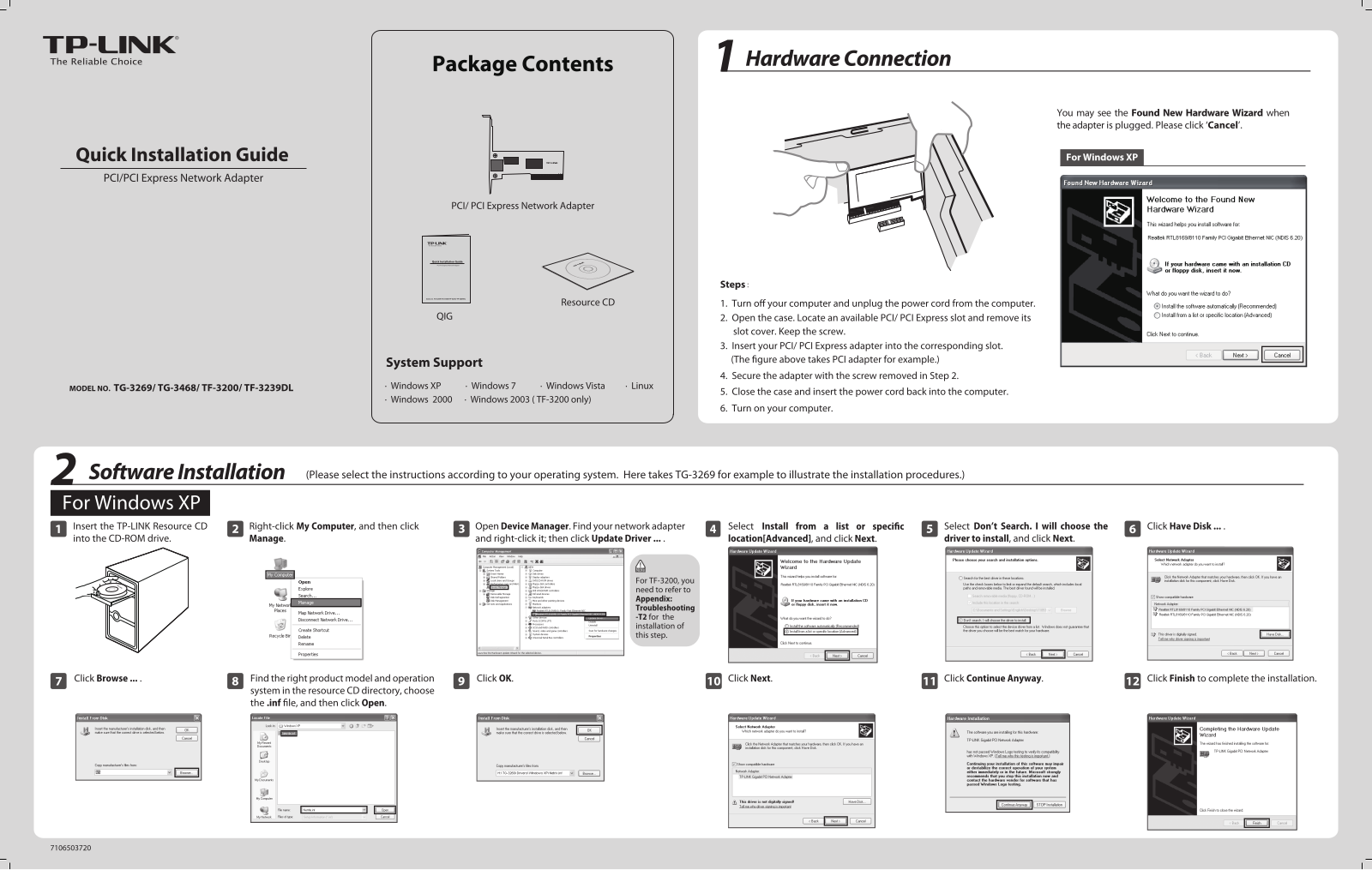 TP-Link TF-3200 Quick Installation Guide